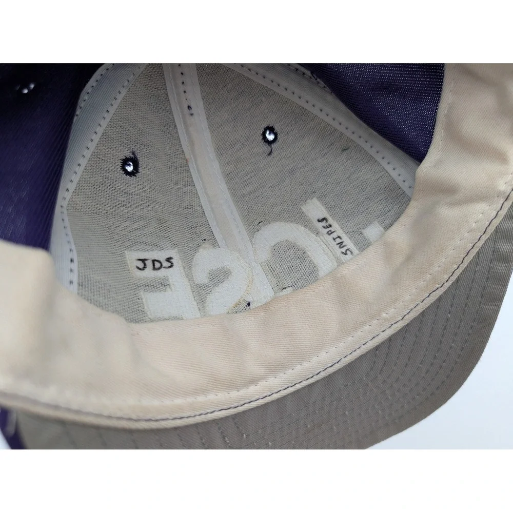 Vintage New Era JCSE Snapback Hat Purple Made in USA Medium-Large Cap